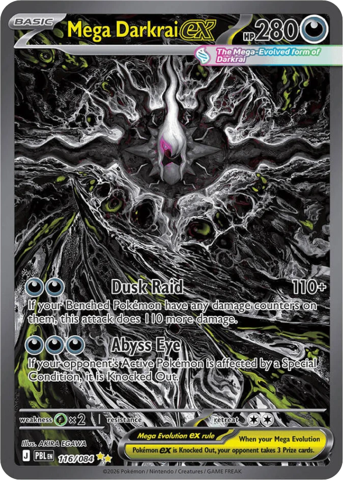 Mega Darkrai ex 116/084 Pitch Black Master Set