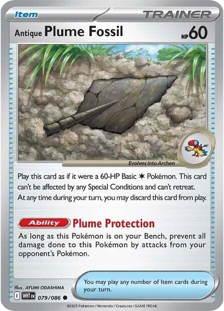 Antique Plume Fossil